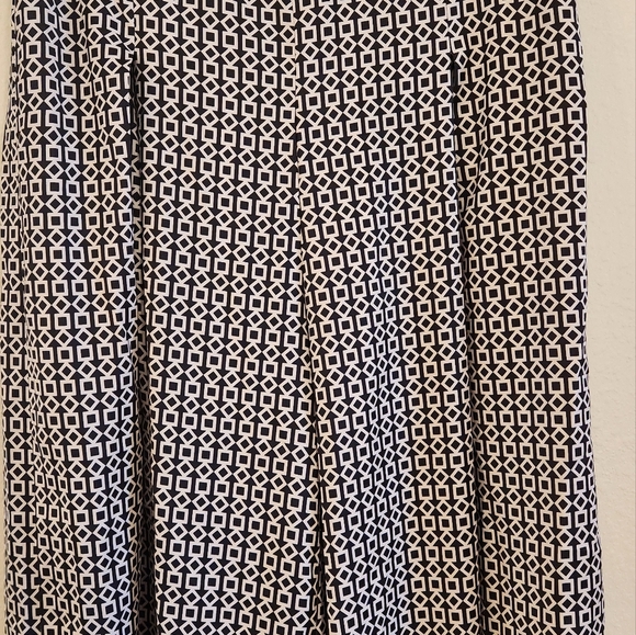 HYFVE Elastic Wide Leg Ribbed High Waist Pull On Pants JUNIORS Size L GEOMETRIC. - Picture 6 of 15